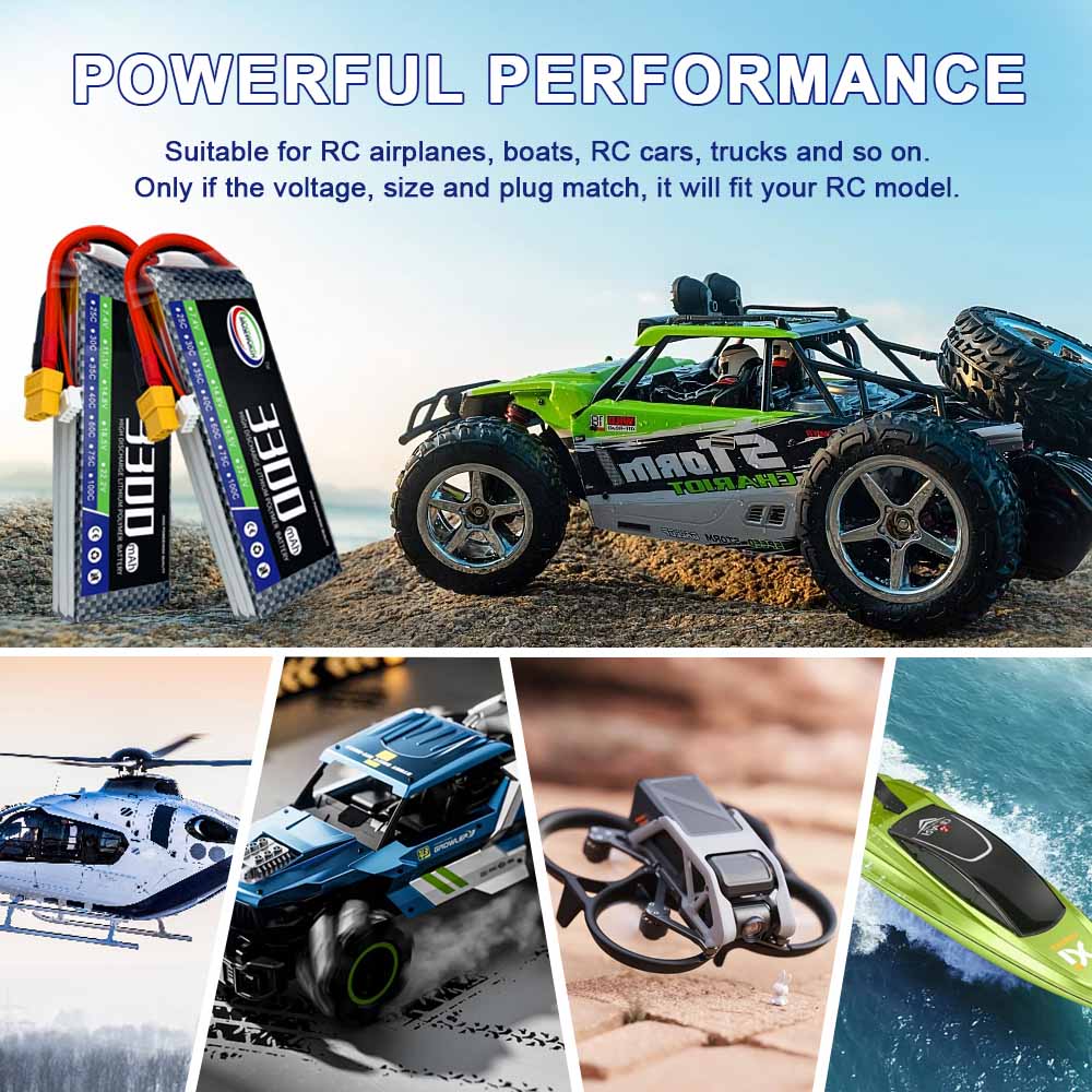 Batterie Lipo RC 2S 3S 4s 5s 6 - 6S Lipo Battery 22.2V 5000Mah avis et prix